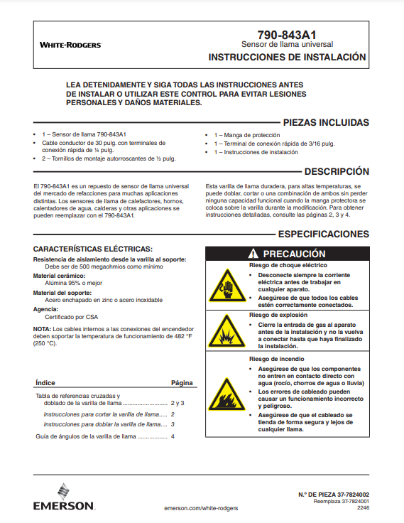 790-843A1 Spanish Instructions